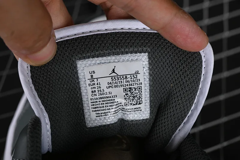 All categories Air Jordan Jordan series basketball shoes Air Jordan 1 Low Air Jordan 1 Low AJ1 Joe 1 black and gray low-top cultural basketball shoes 553560-152
